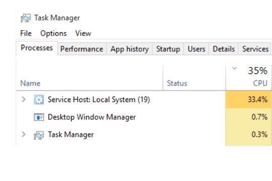 Service Host Local System High Disk Usage